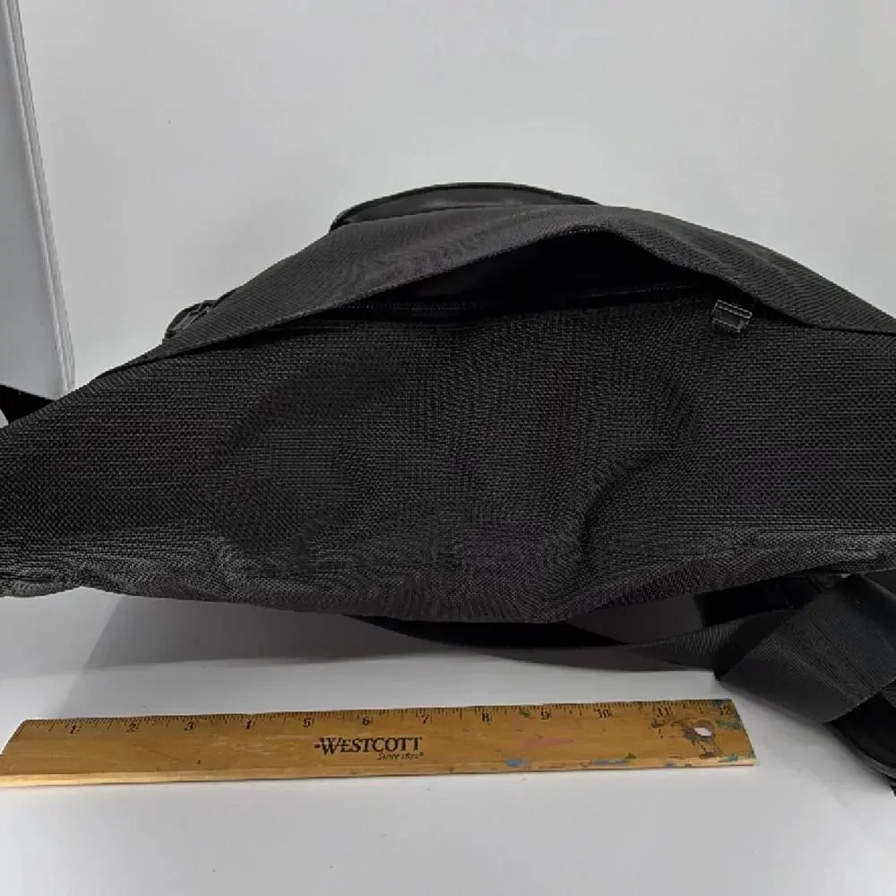 Tumi Alpha Expandable Organizer Black Ballistic Nylon Briefcase